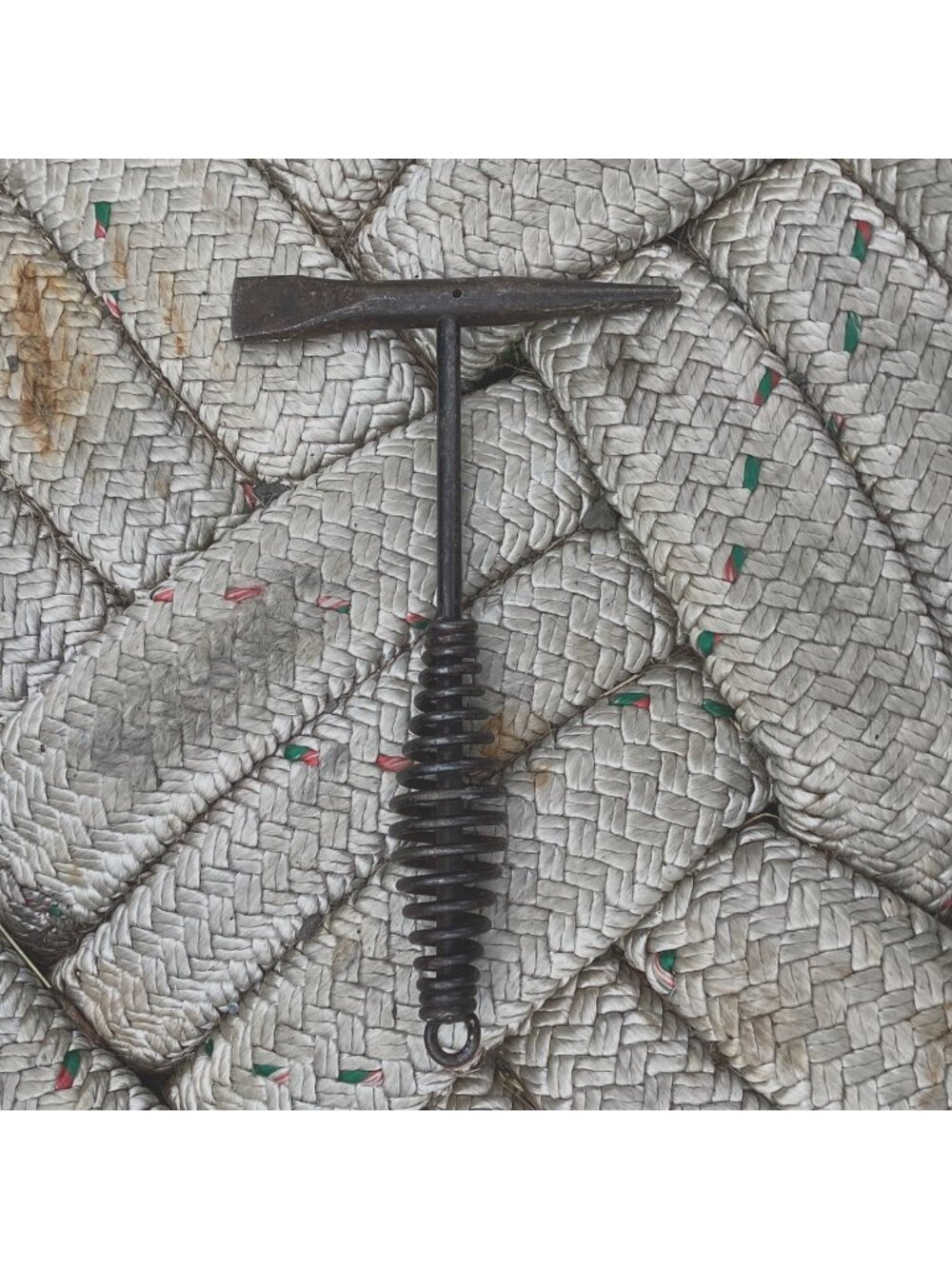 Vintage Welding Chipping Slag Hammer 15 oz Point and Chisel Spring Handle